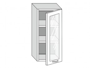 19.40.3 Шкаф настенный (h=913) на 400мм с 1-ой стекл. дверцей в Кыштыме - kyshtym.magazinmebel.ru | фото