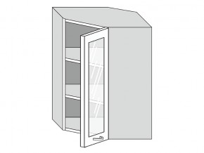 19.60.3у Шкаф настенный (h=913) угловой на 600мм со стекл. дверцей в Кыштыме - kyshtym.magazinmebel.ru | фото