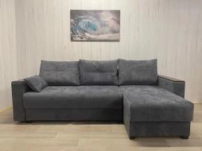 Диван Комфорт-3 ПБ+МДФ Тик-Так велюр Sensey steel grey в Кыштыме - kyshtym.magazinmebel.ru | фото - изображение 1