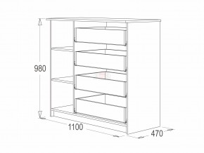 Комод 9 фант венге-млечный дуб в Кыштыме - kyshtym.magazinmebel.ru | фото - изображение 2