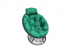 Кресло Папасан мини с ротангом зелёная подушка в Кыштыме - kyshtym.magazinmebel.ru | фото - изображение 1