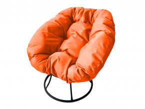 Кресло Пончик без ротанга оранжевая подушка в Кыштыме - kyshtym.magazinmebel.ru | фото