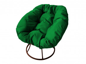 Кресло Пончик без ротанга зелёная подушка в Кыштыме - kyshtym.magazinmebel.ru | фото