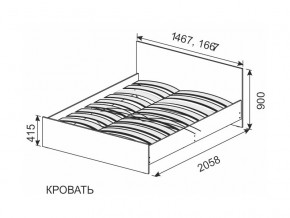 Кровать 1600х2000 ортопедическое основание в Кыштыме - kyshtym.magazinmebel.ru | фото