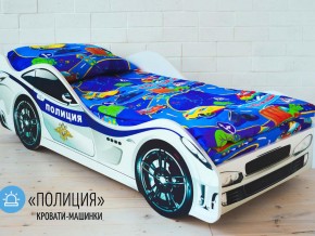 Кровать детская машина Полиции в Кыштыме - kyshtym.magazinmebel.ru | фото