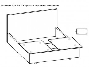 Кровать Феодосия норма 160 с механизмом подъема и дном ЛДСП в Кыштыме - kyshtym.magazinmebel.ru | фото - изображение 5