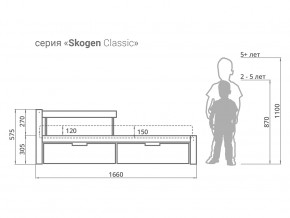 Кровать Svogen classic с ящиками и бортиком натура без покрытия в Кыштыме - kyshtym.magazinmebel.ru | фото - изображение 2