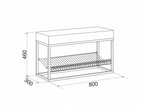 Обувница Крафт 1 G61771 в Кыштыме - kyshtym.magazinmebel.ru | фото - изображение 2