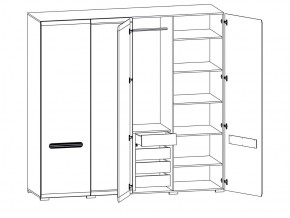 Шкаф 205-SZF2D2L/21/22 Ацтека белый в Кыштыме - kyshtym.magazinmebel.ru | фото - изображение 2