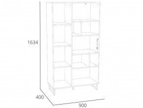 Шкаф комбинированный Фолк НМ 014.58 в Кыштыме - kyshtym.magazinmebel.ru | фото - изображение 2