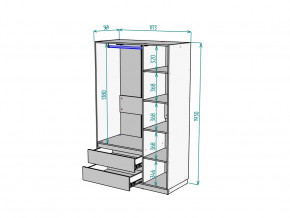 Шкаф Malta light H298 Белый в Кыштыме - kyshtym.magazinmebel.ru | фото - изображение 2