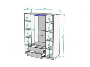 Шкаф Malta light H302 Белый в Кыштыме - kyshtym.magazinmebel.ru | фото - изображение 2