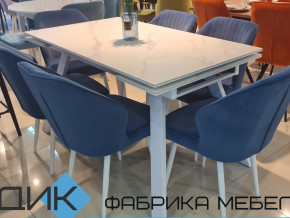 Стол SKL 140 керамика белый мрамор/подстолье белое в Кыштыме - kyshtym.magazinmebel.ru | фото - изображение 2