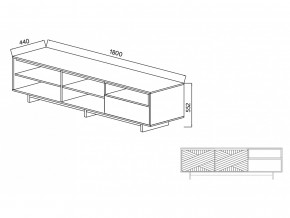 Тумба для ТВА Moderno-1800 В-1 Ф3 в Кыштыме - kyshtym.magazinmebel.ru | фото - изображение 4